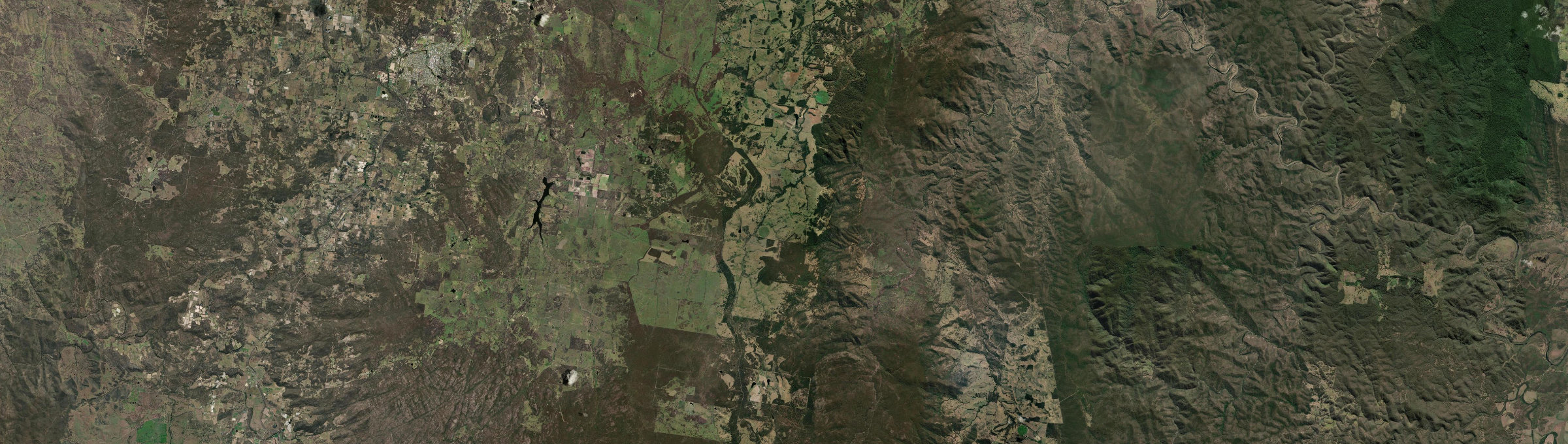 Aerial view of Willsons Downfall, NSW