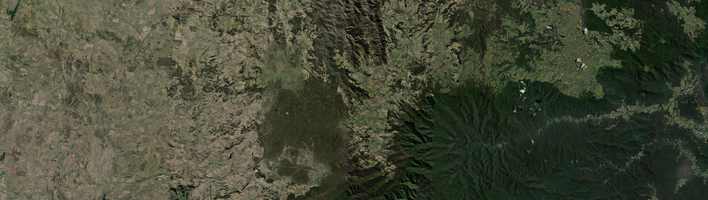Aerial view of Ebor, NSW