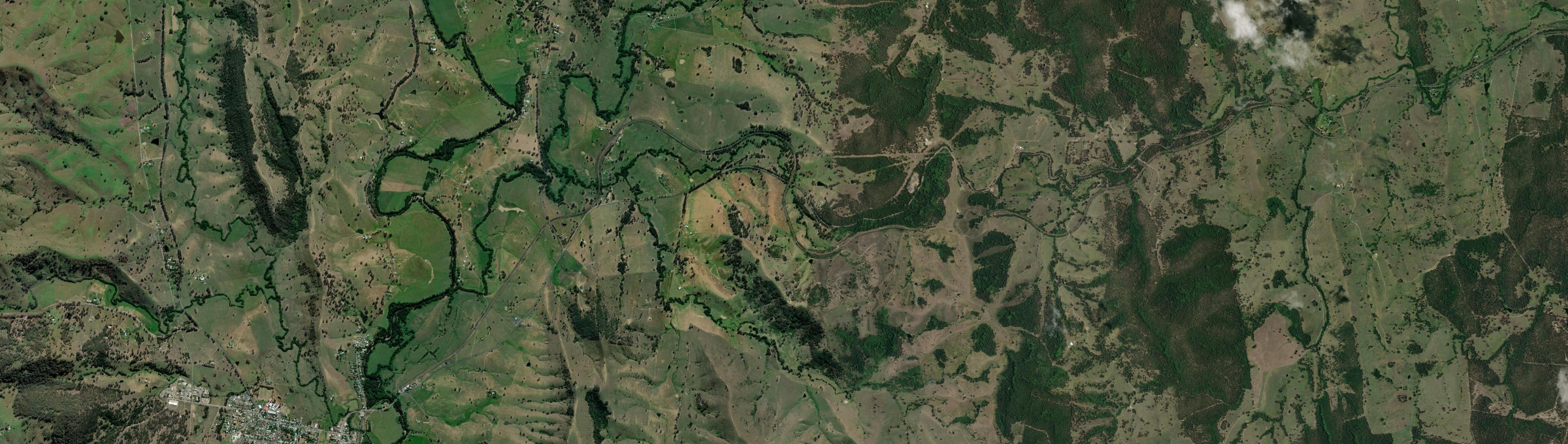 Aerial view of Stroud Hill, NSW