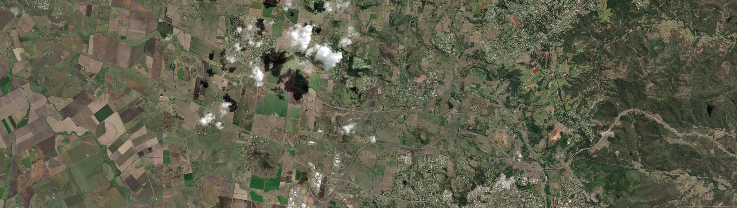 Aerial view of Gowrie Junction, QLD