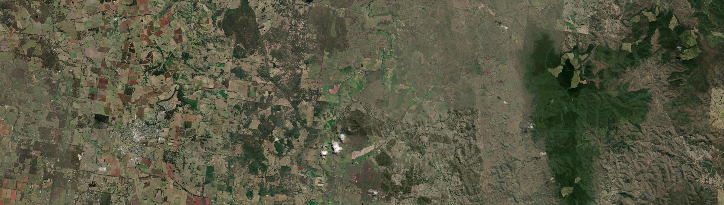 Aerial view of Sandy Ridges, QLD