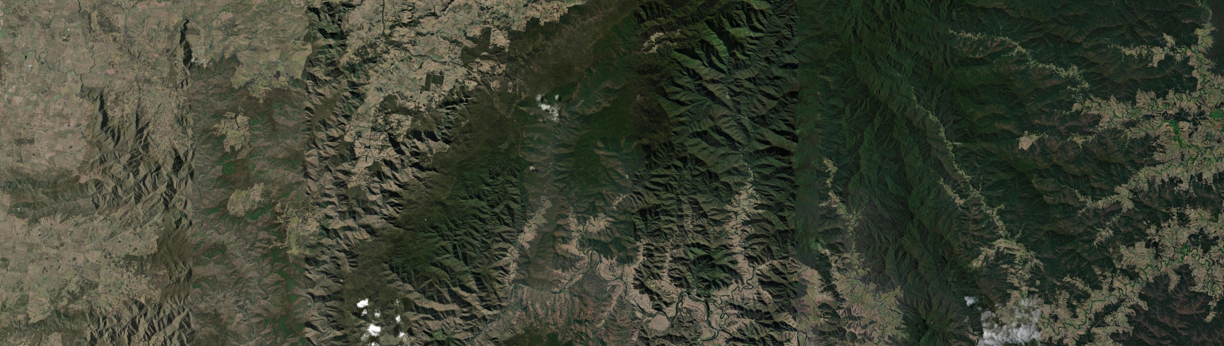 Aerial view of Lower Creek, NSW