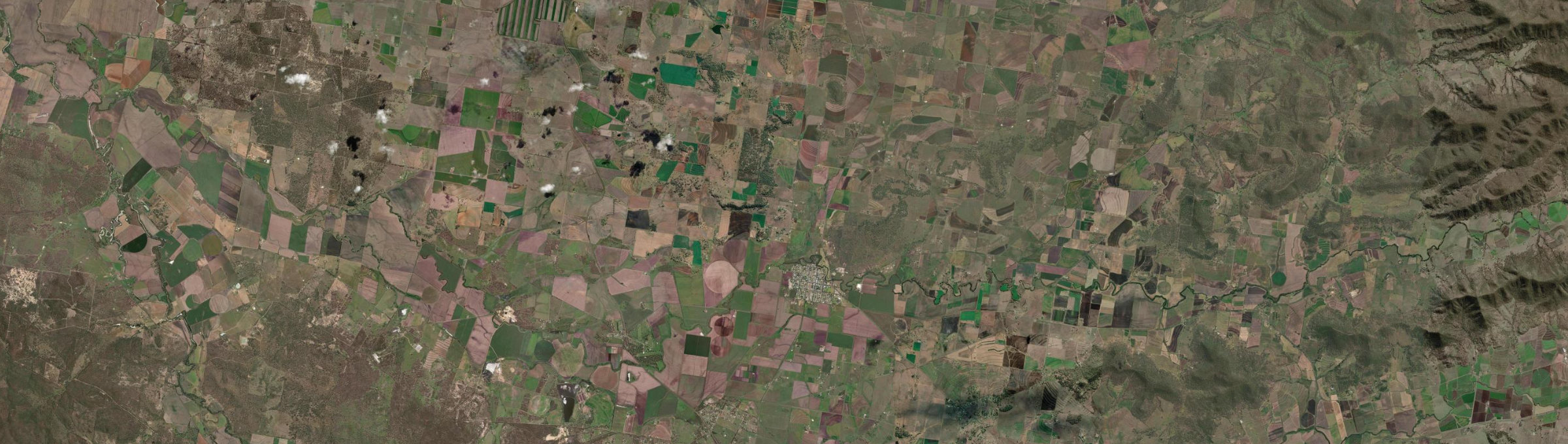 Aerial view of Allora, QLD