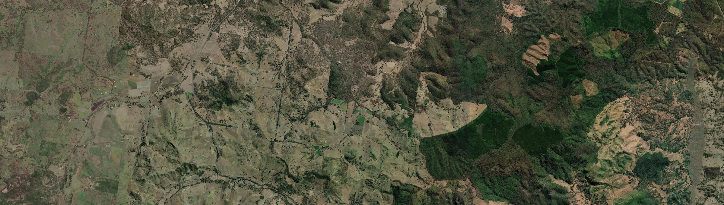 Aerial view of East Cooyar, QLD
