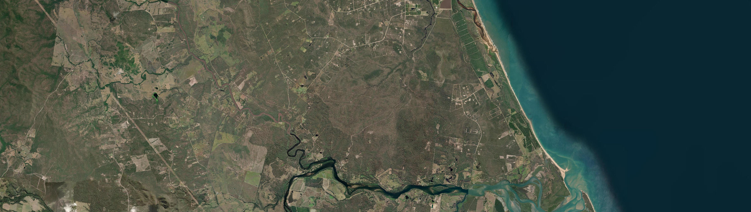 Aerial view of Baffle Creek, QLD