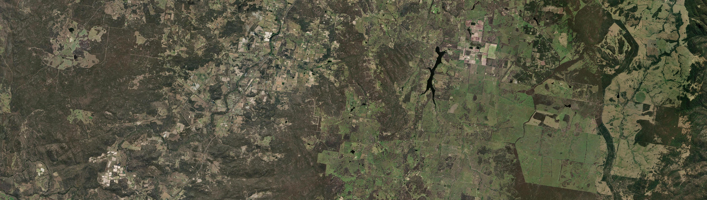 Aerial view of Mount Tully, QLD