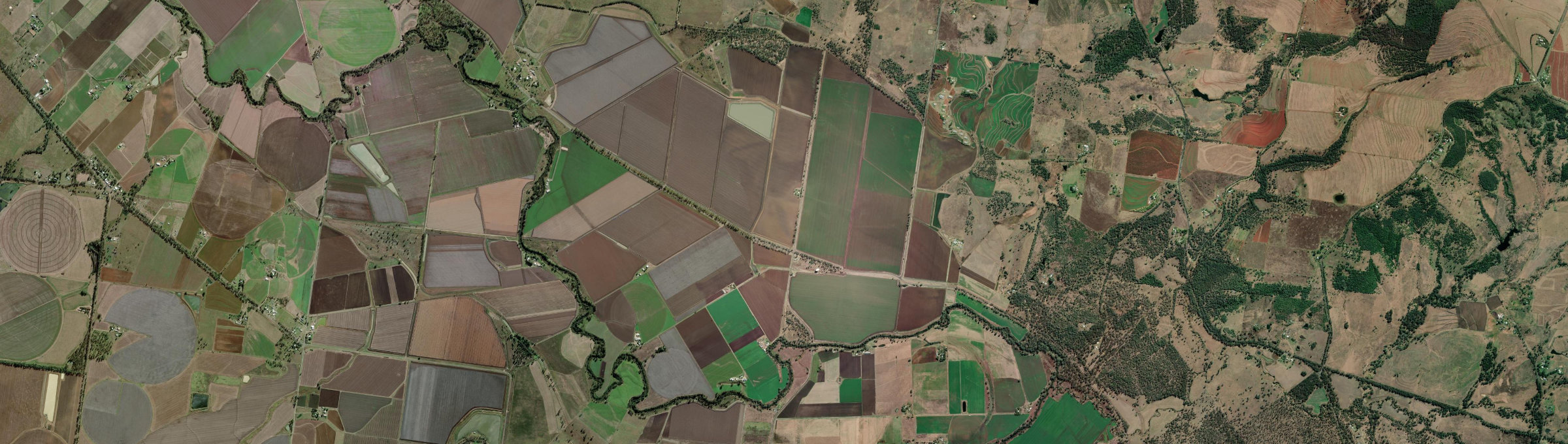 Aerial view of Byee, QLD
