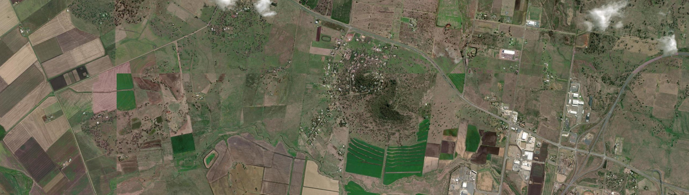 Aerial view of Gowrie Mountain, QLD