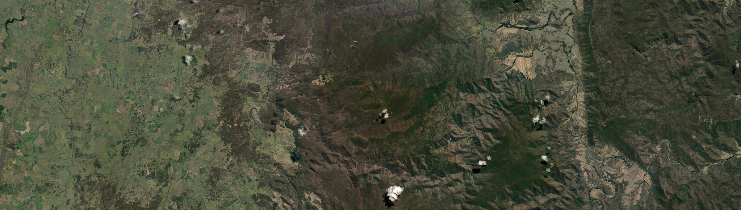 Aerial view of Kingsgate, NSW