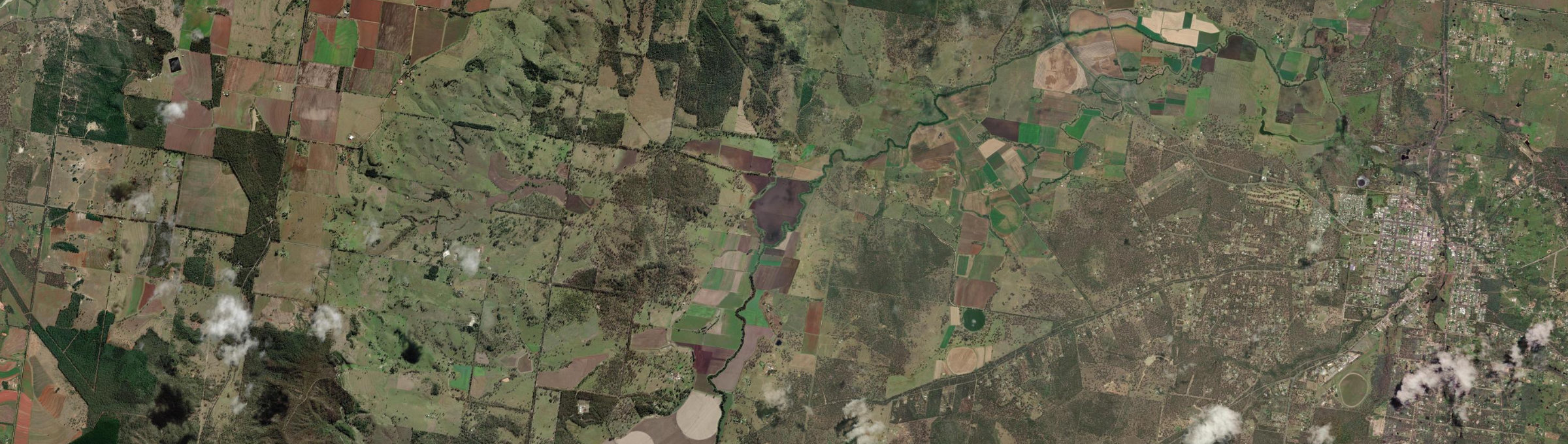 Aerial view of Kunioon, QLD