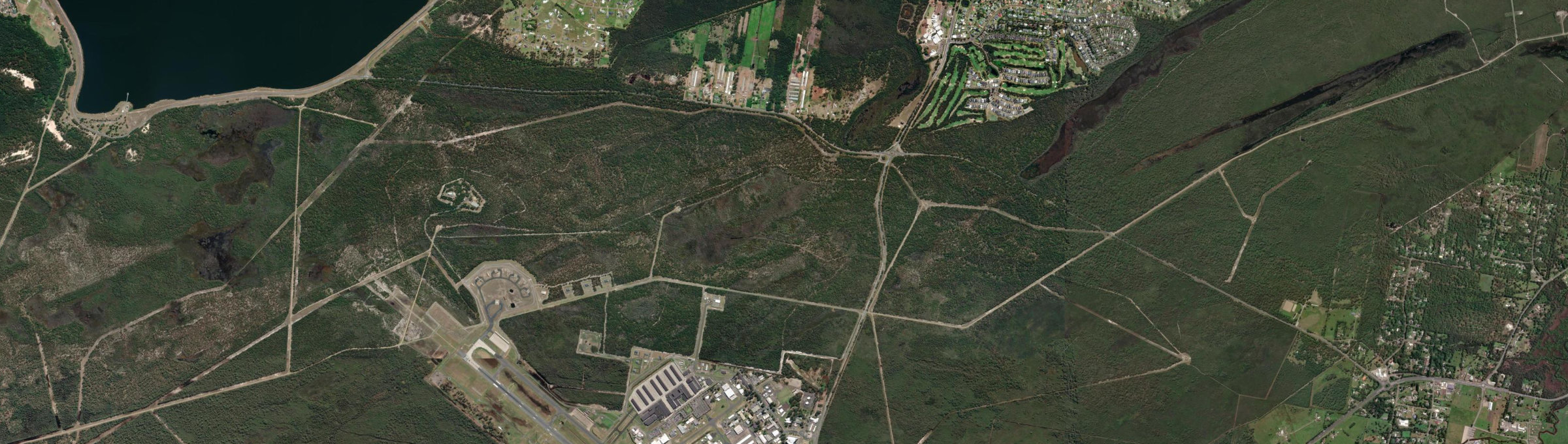 Aerial view of Campvale, NSW