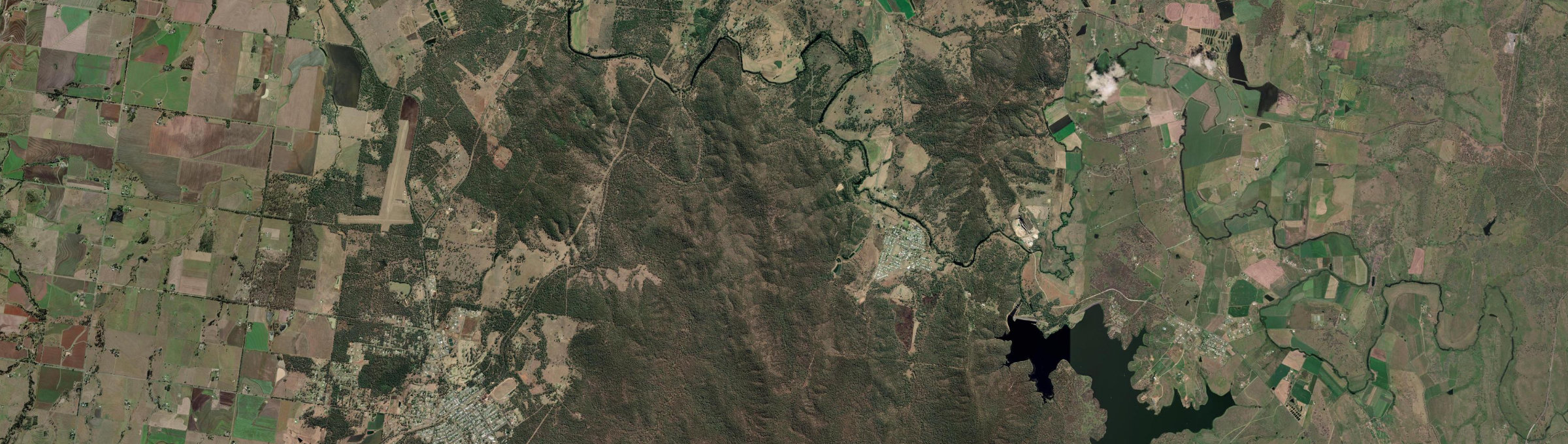 Aerial view of Cherbourg, QLD