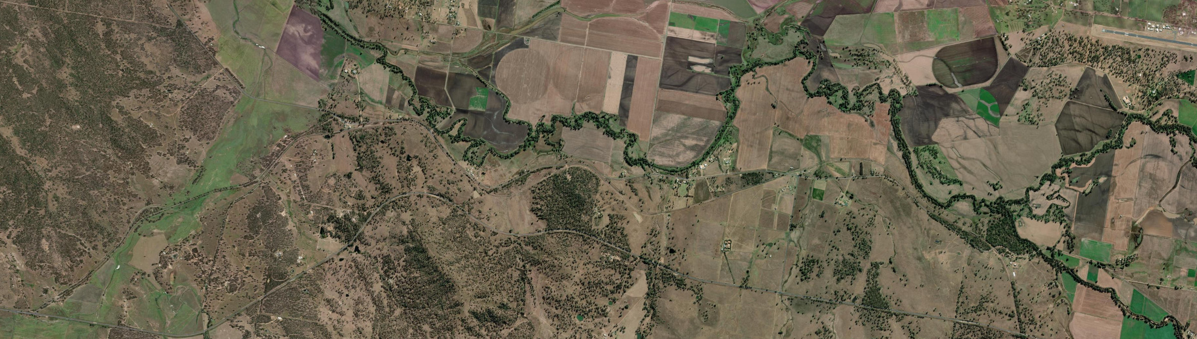 Aerial view of Wheatvale, QLD