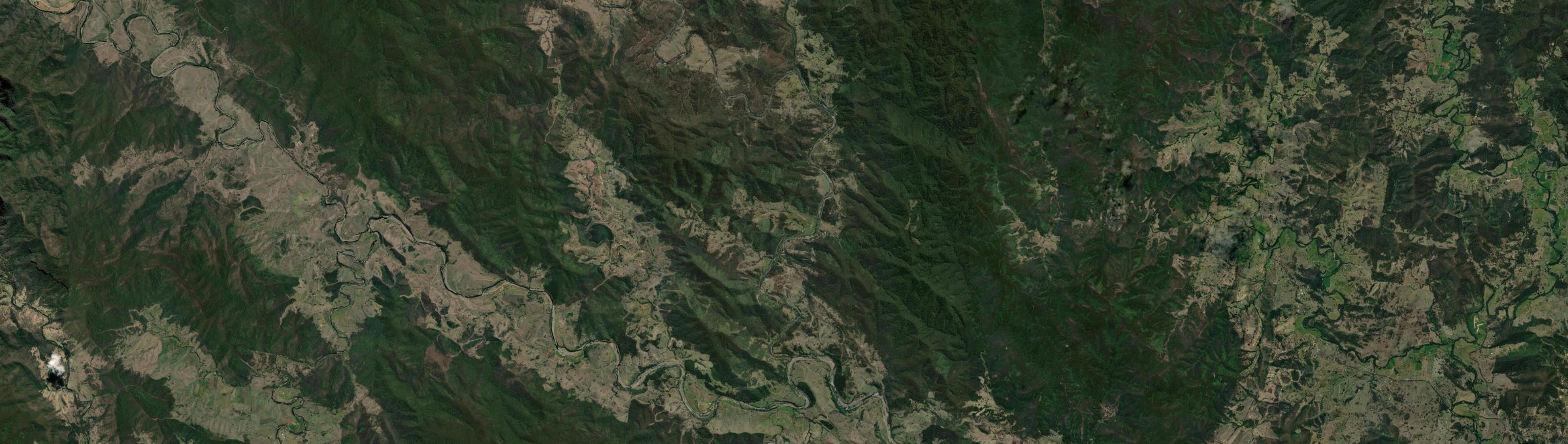 Aerial view of Caffreys Flat, NSW