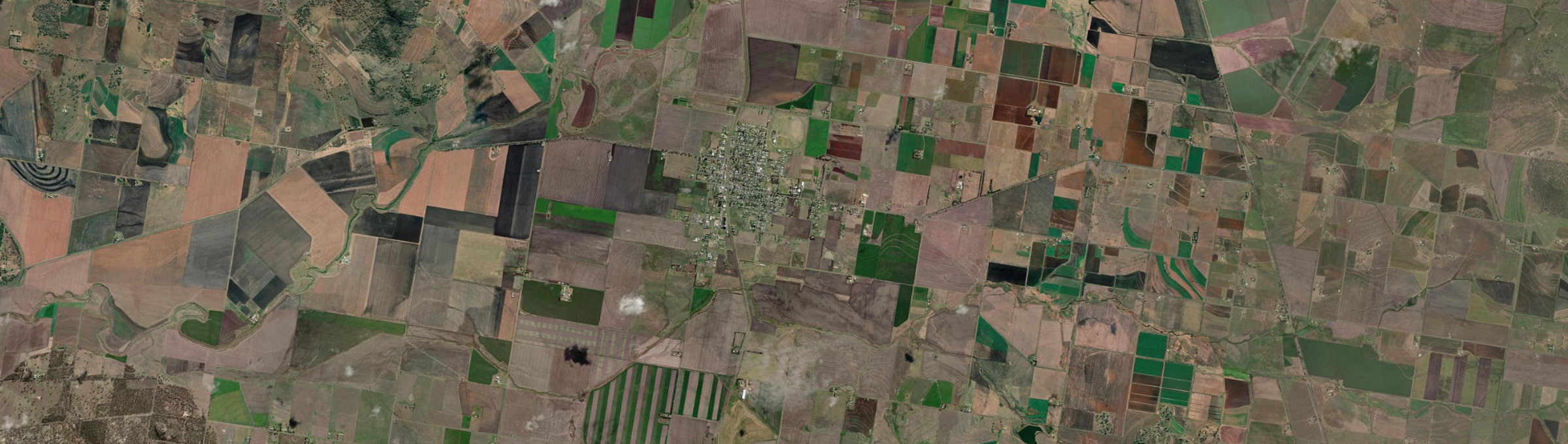 Aerial view of Clifton (Qld), QLD