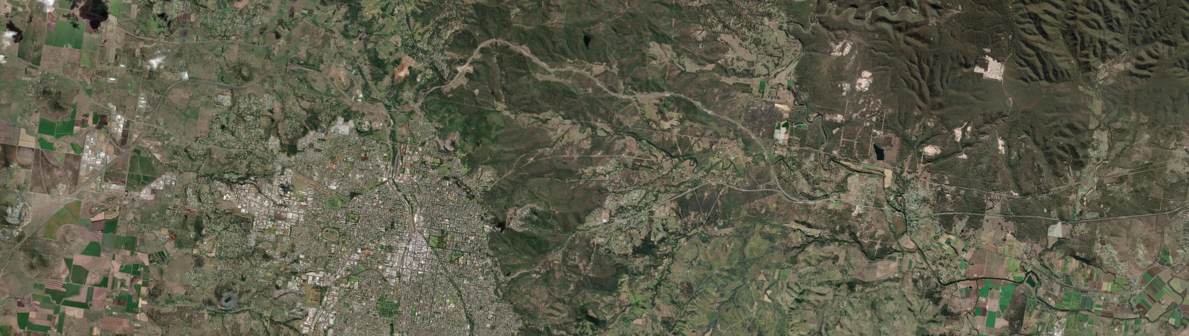 Aerial view of Withcott, QLD