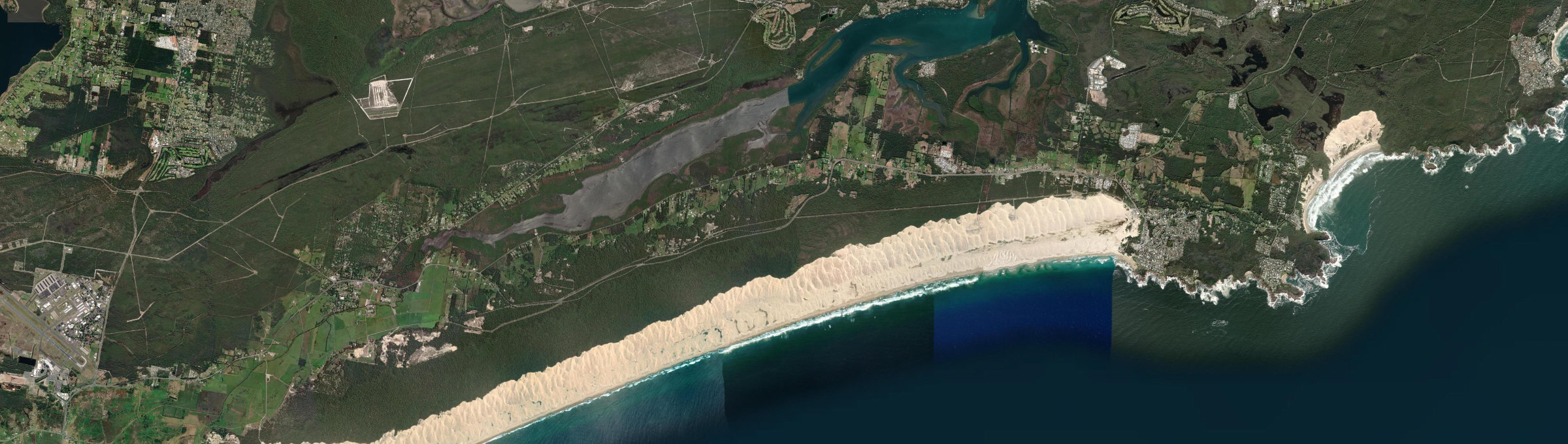Aerial view of Bobs Farm, NSW