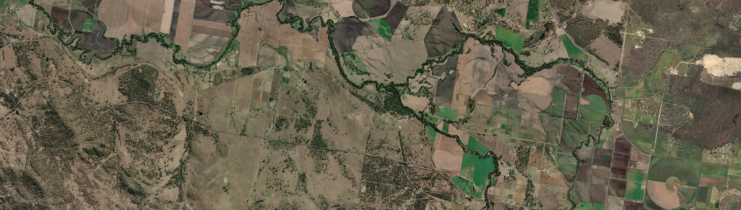 Aerial view of Leslie, QLD