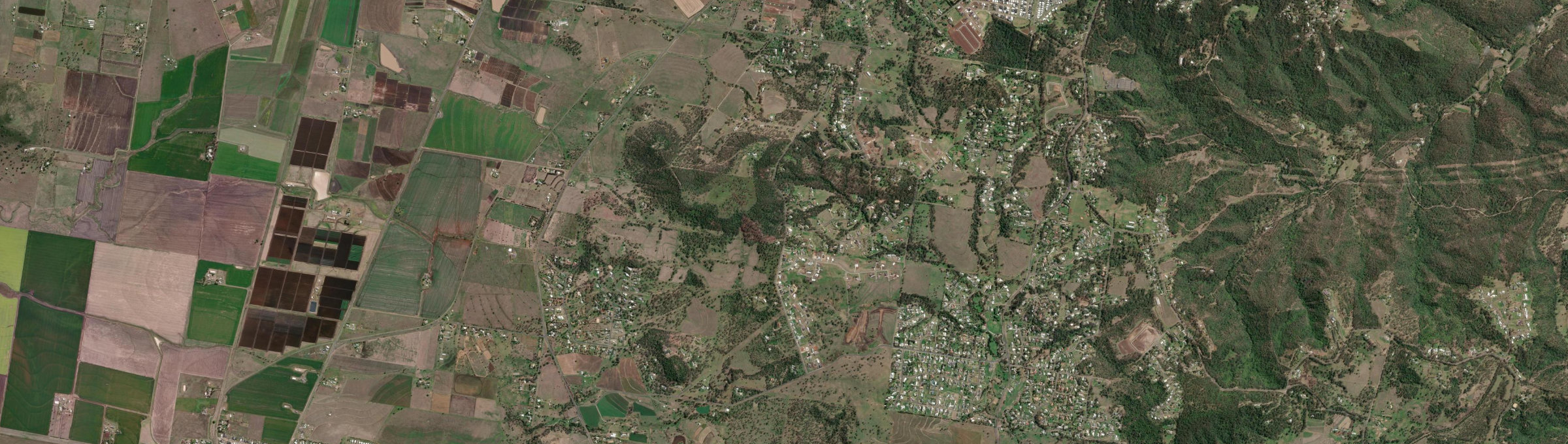 Aerial view of Mount Rascal, QLD