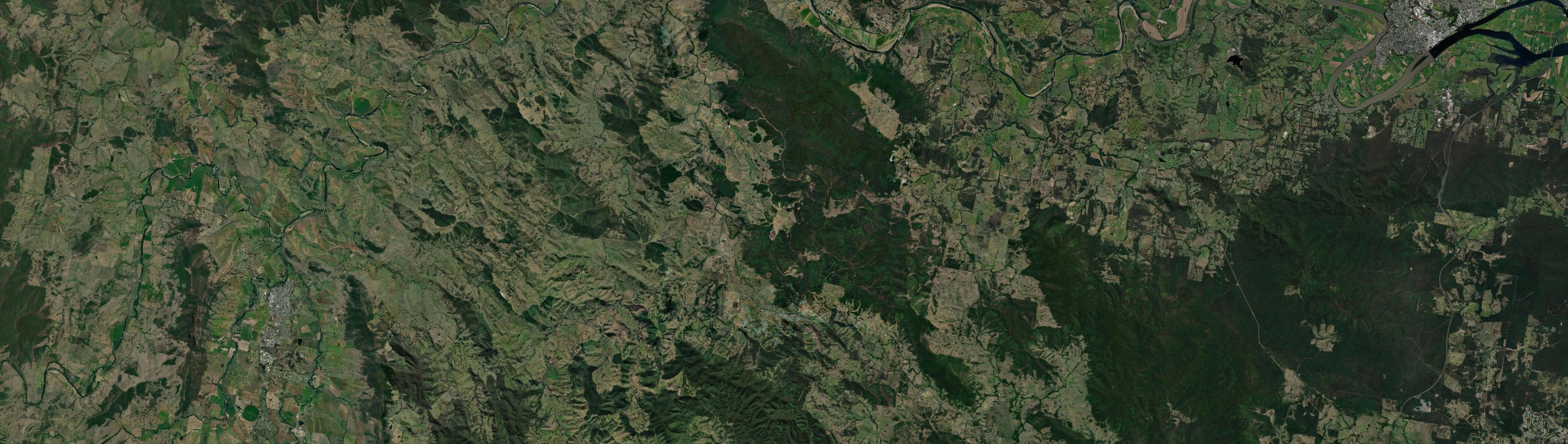 Aerial view of Belbora, NSW