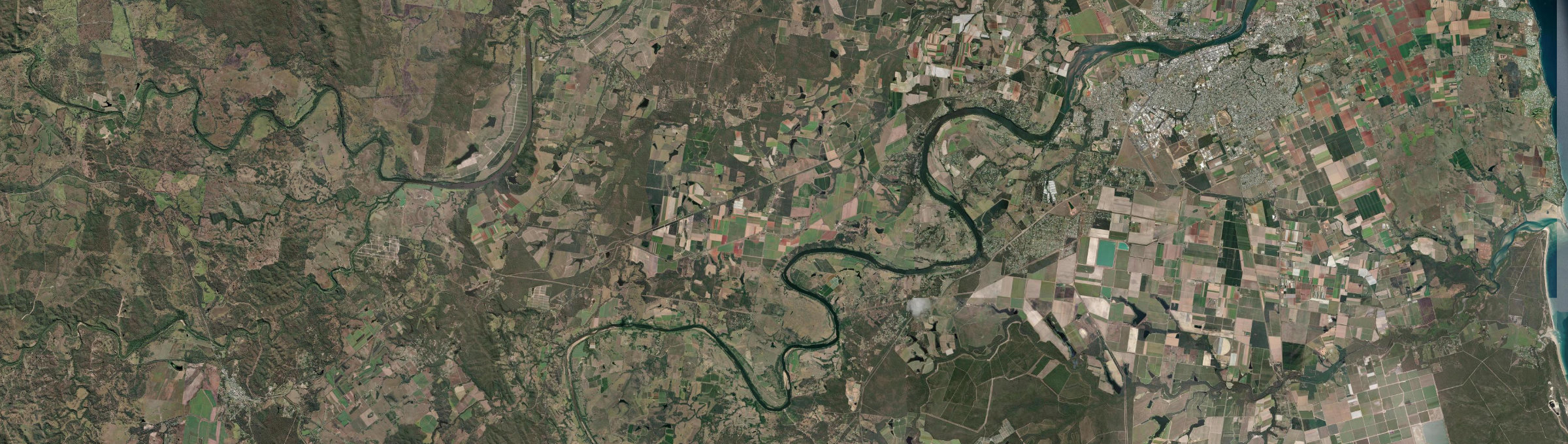 Aerial view of South Kolan, QLD