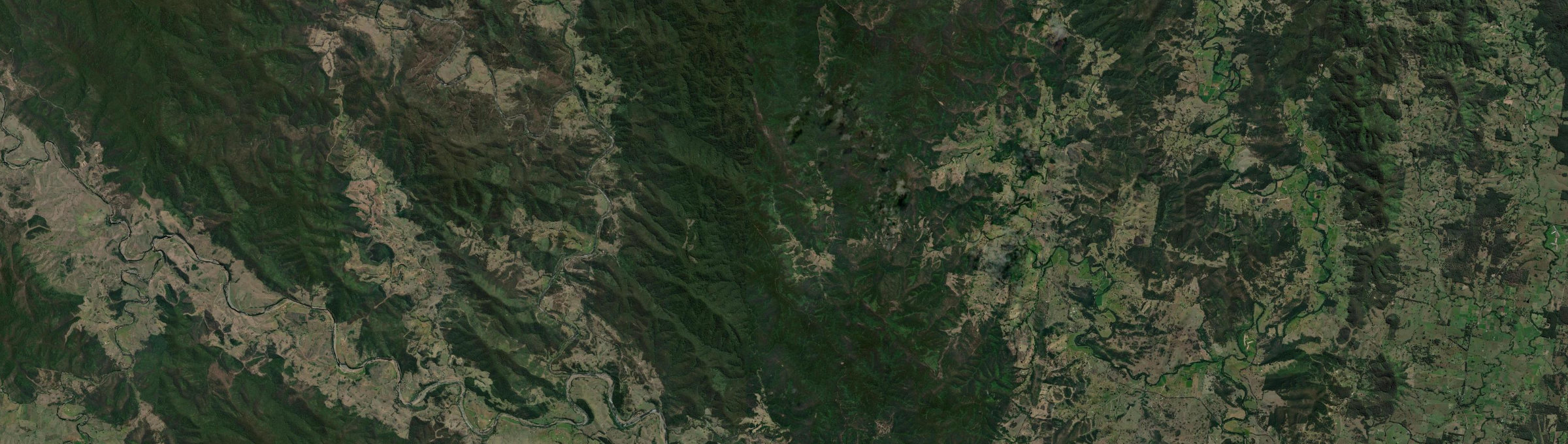 Aerial view of Knorrit Forest, NSW