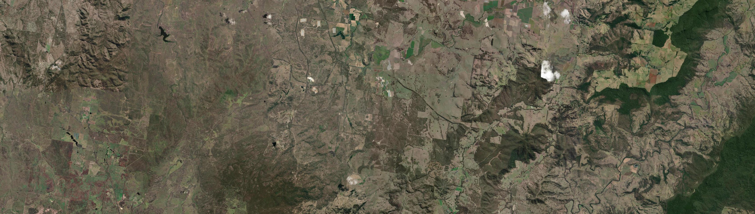 Aerial view of Elbow Valley, QLD