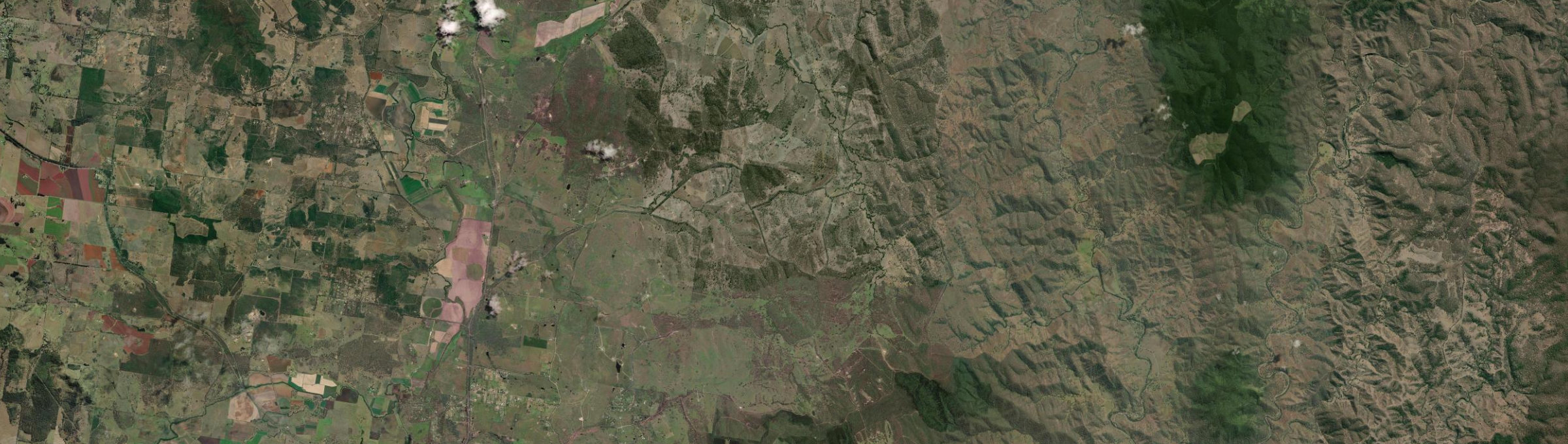 Aerial view of Bullcamp, QLD