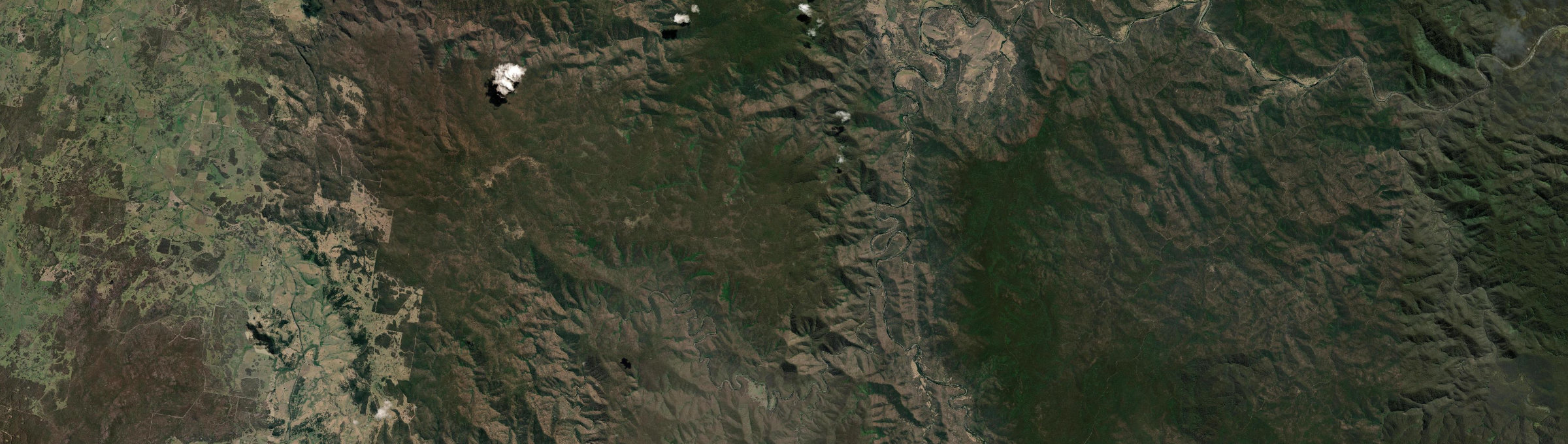 Aerial view of Glen Nevis, NSW
