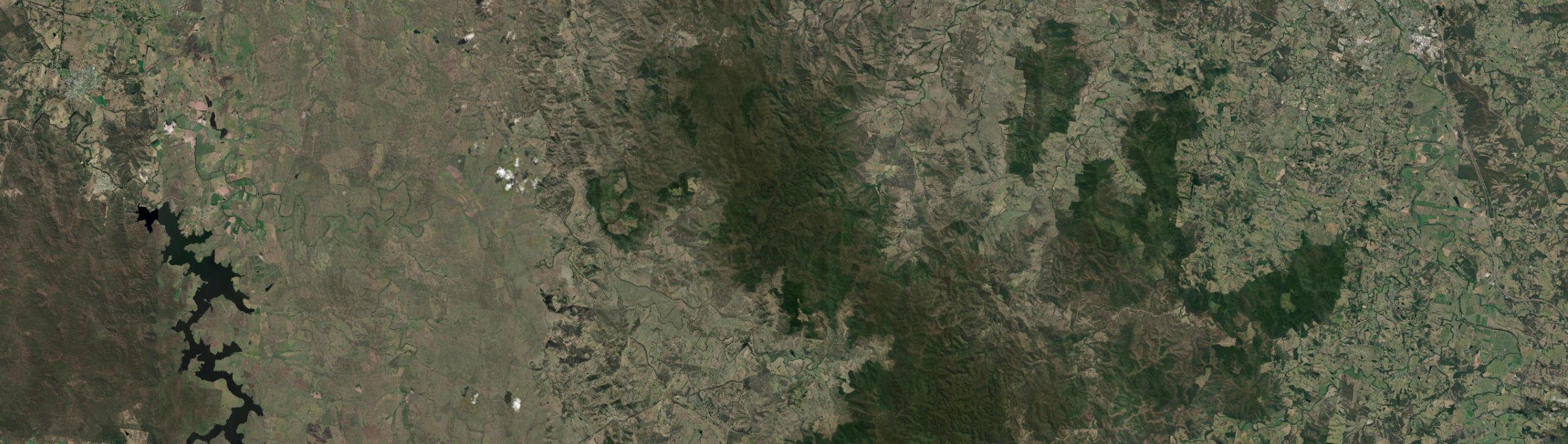 Aerial view of Wrattens Forest, QLD