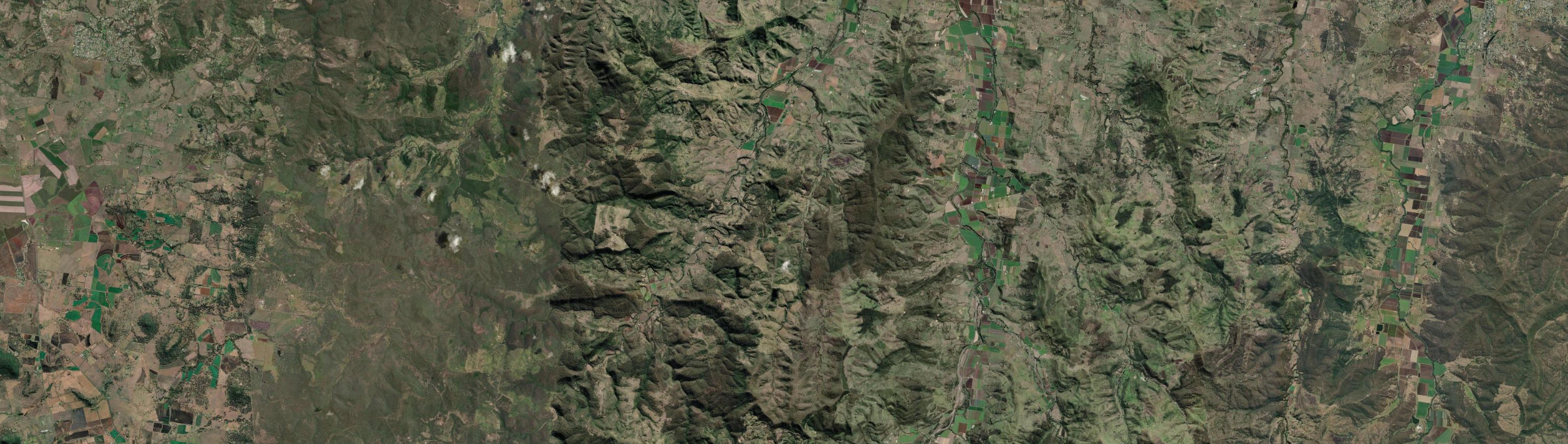 Aerial view of Mount Whitestone, QLD
