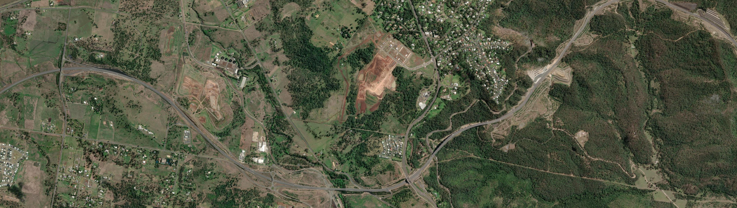 Aerial view of Mount Kynoch, QLD