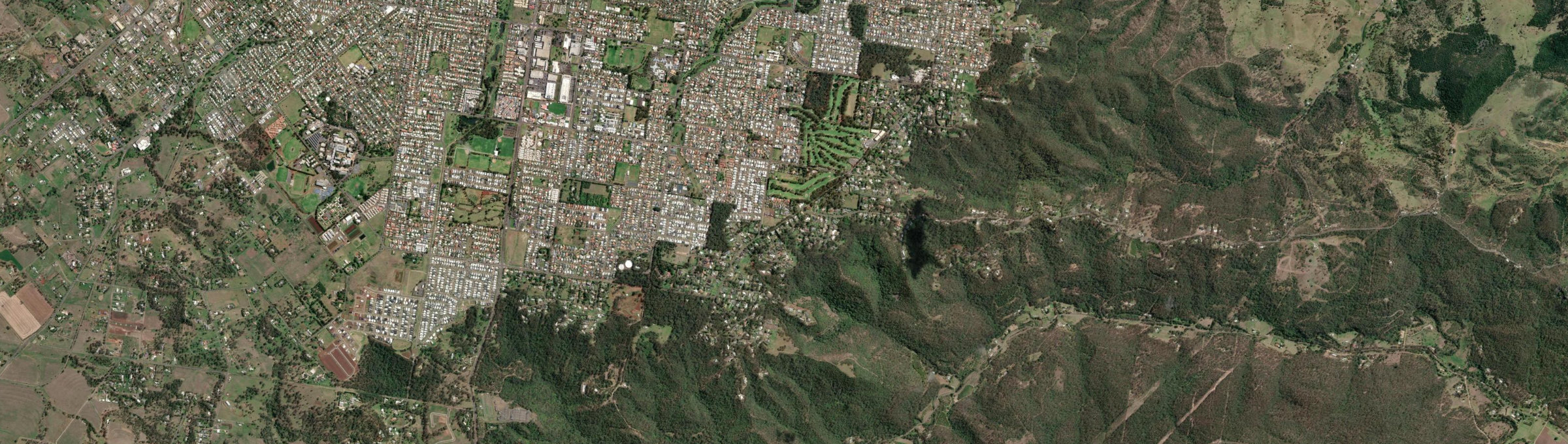 Aerial view of Middle Ridge, QLD
