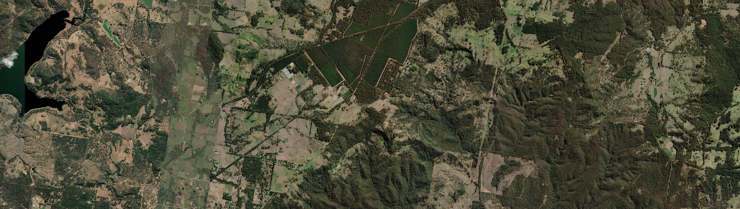Aerial view of Mount Luke, QLD