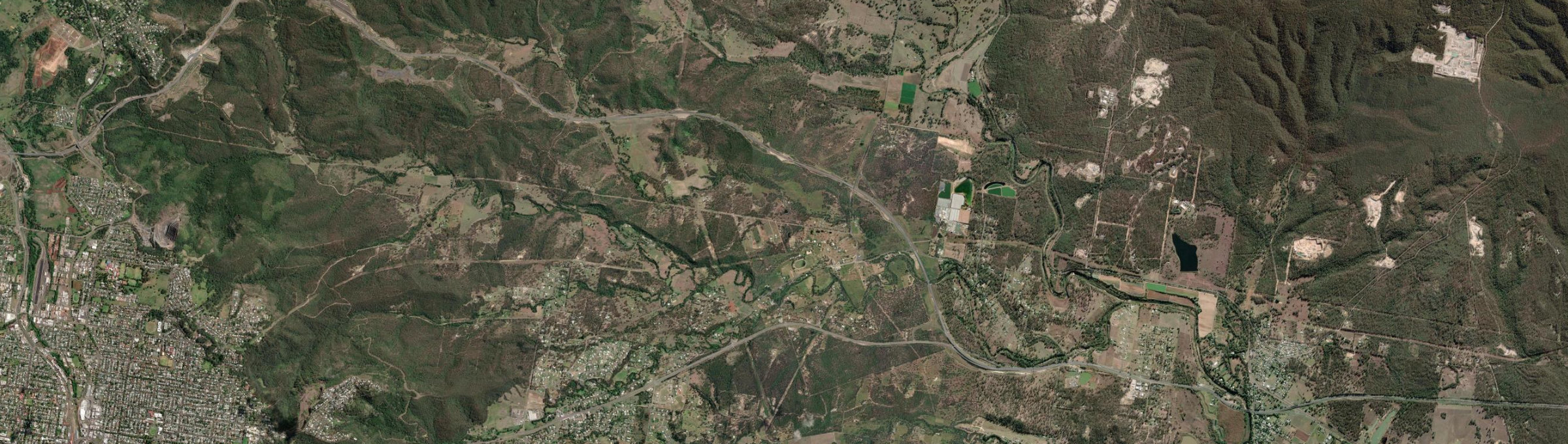 Aerial view of Postmans Ridge, QLD