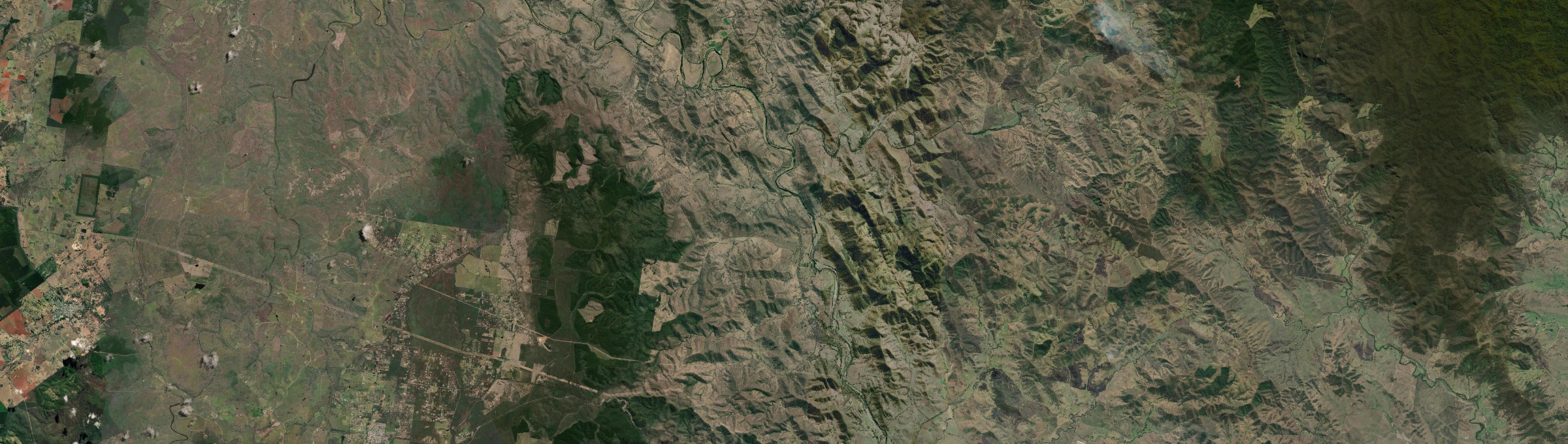 Aerial view of Linville, QLD