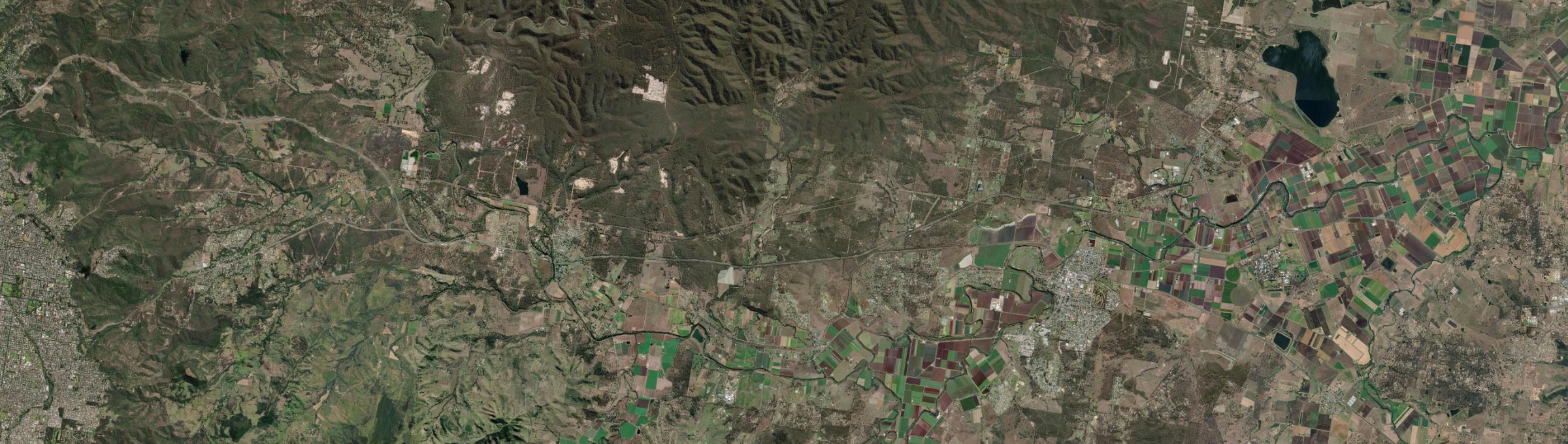 Aerial view of Grantham, QLD