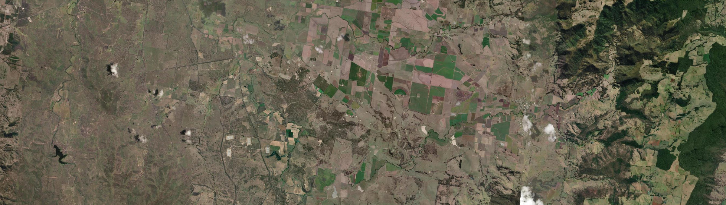 Aerial view of Loch Lomond, QLD