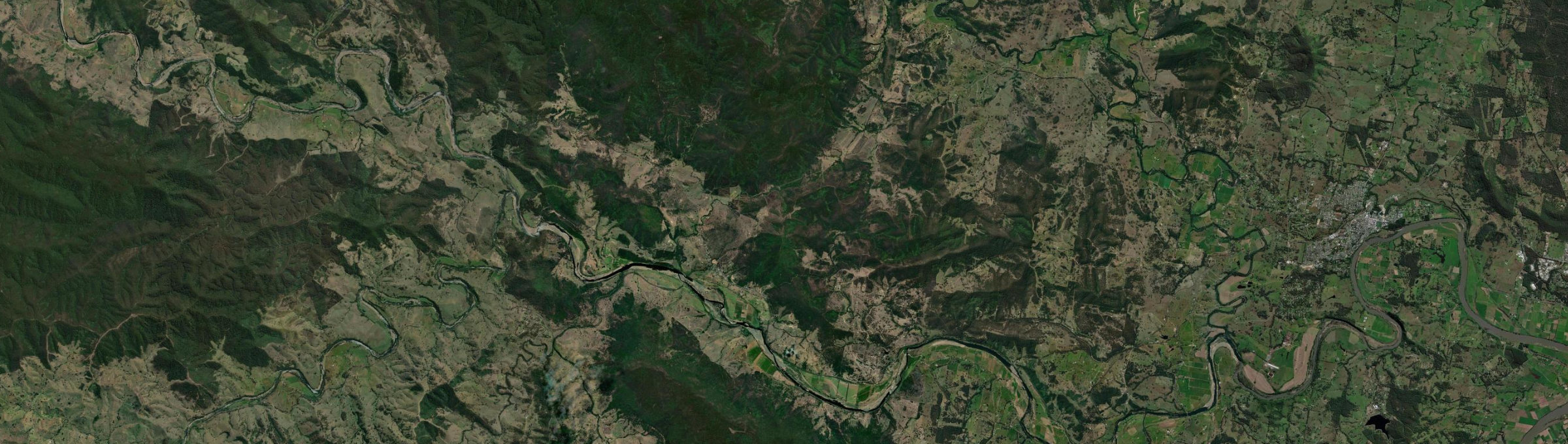 Aerial view of Mount George (NSW), NSW