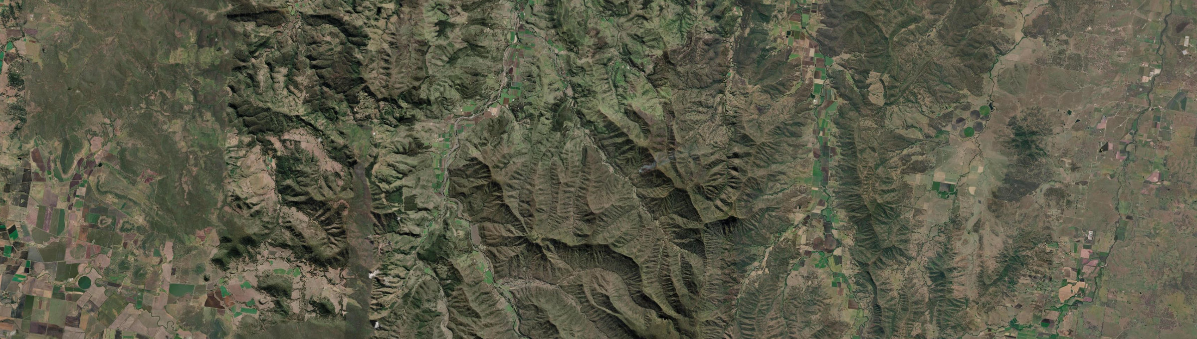 Aerial view of Lefthand Branch, QLD