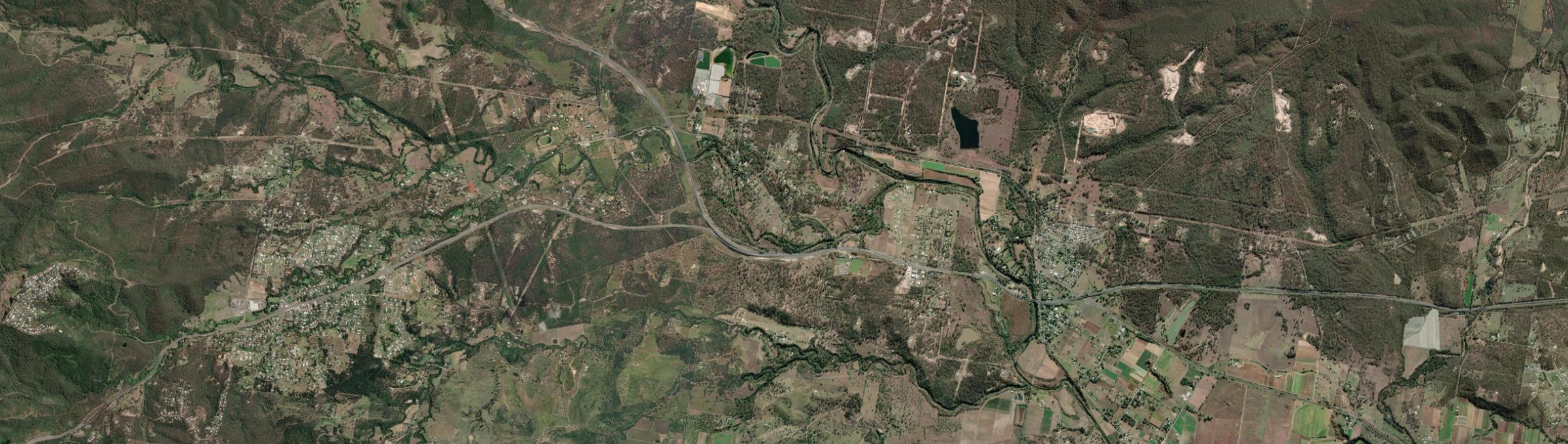 Aerial view of Helidon Spa, QLD