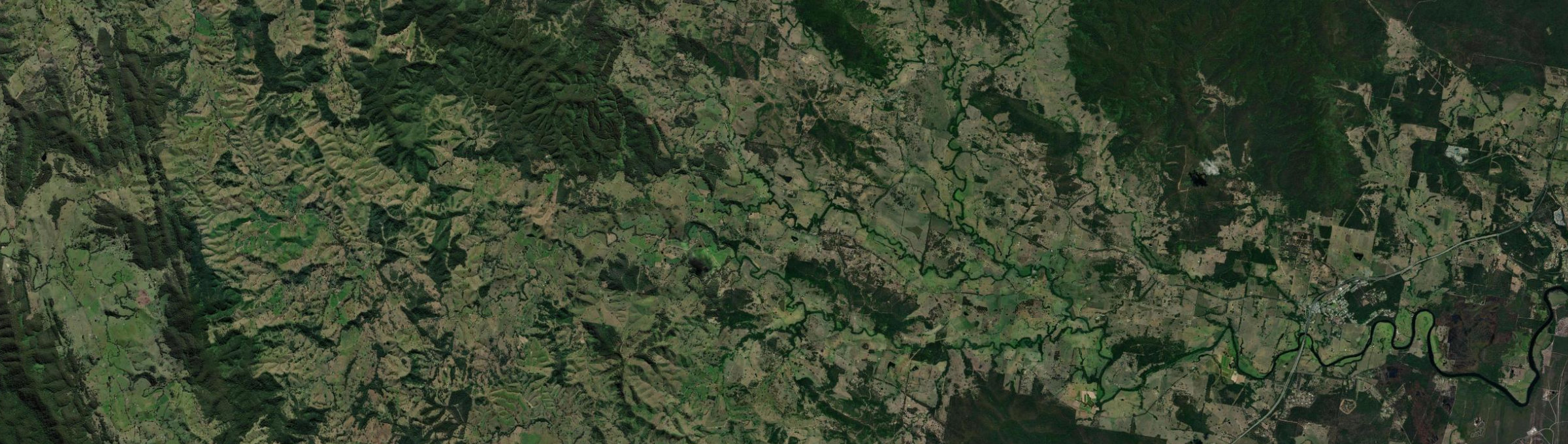 Aerial view of Firefly, NSW