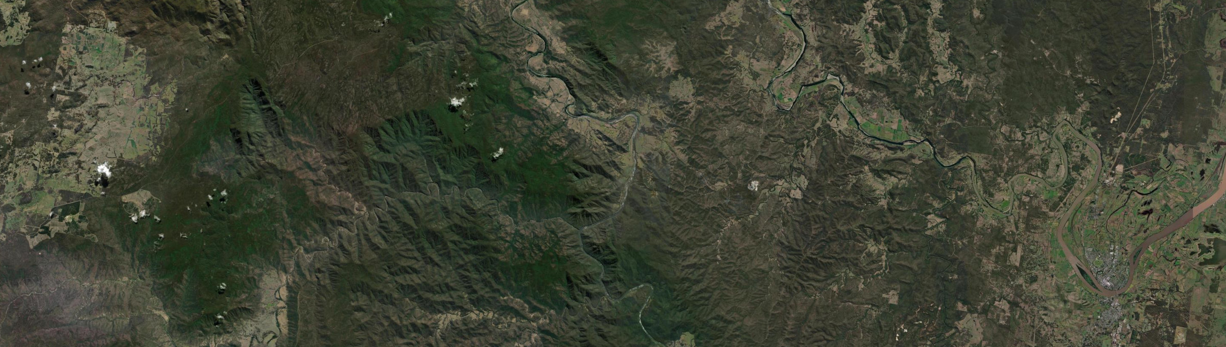 Aerial view of Jackadgery, NSW