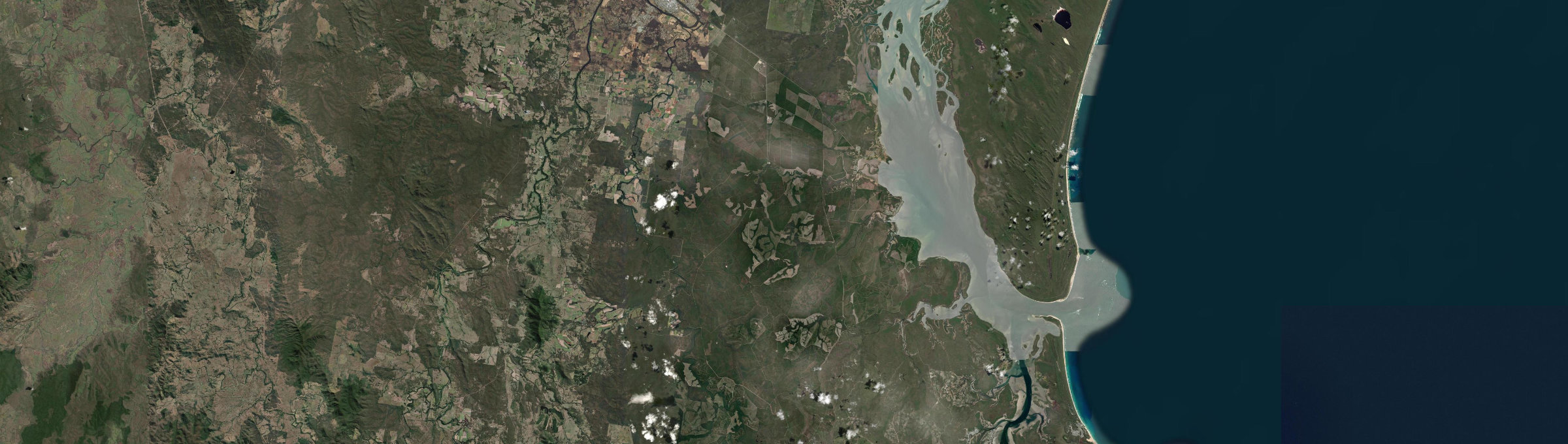 Aerial view of Tuan Forest, QLD