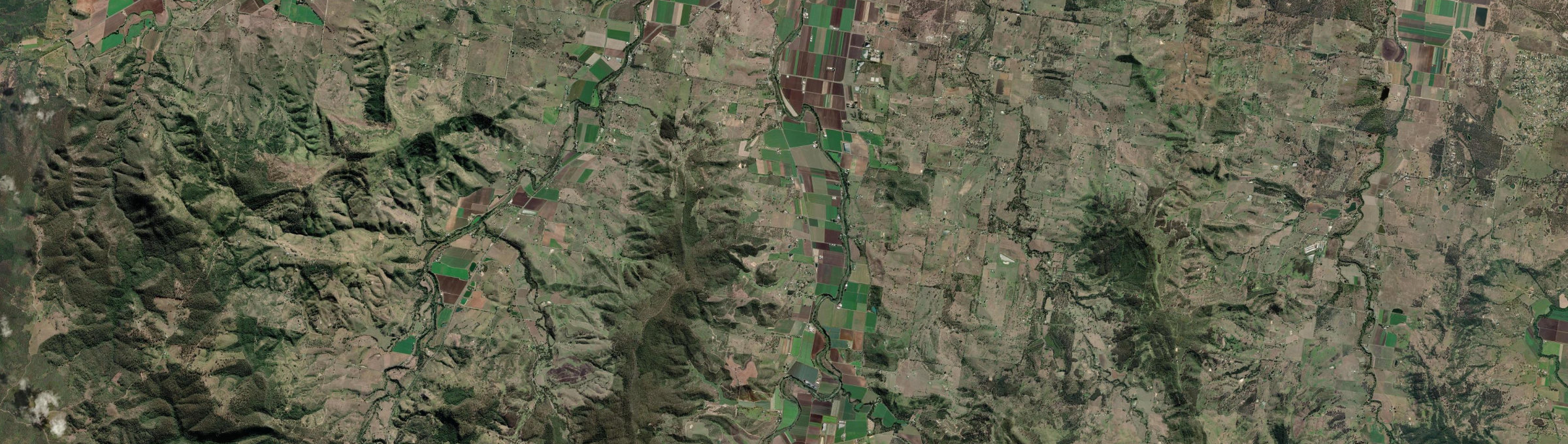 Aerial view of Upper Tenthill, QLD