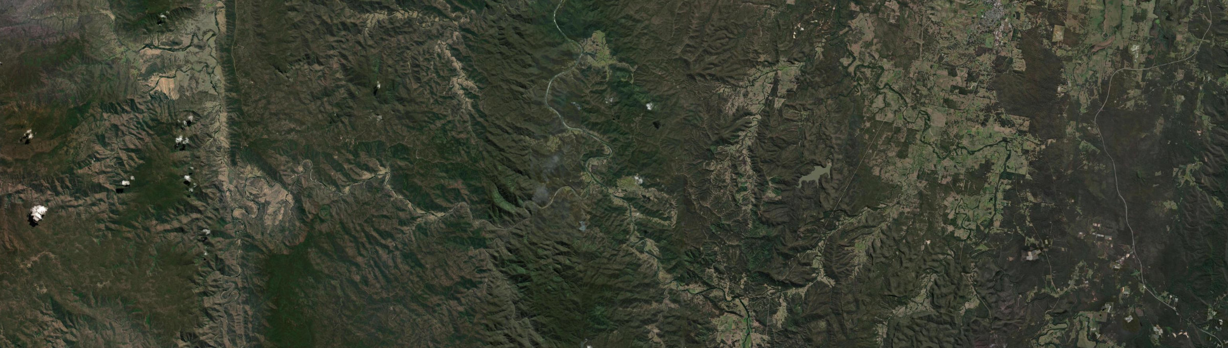 Aerial view of Buccarumbi, NSW