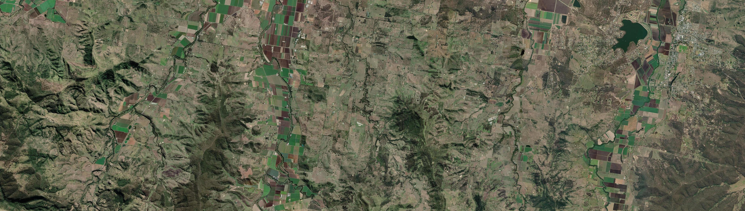 Aerial view of Ropeley, QLD