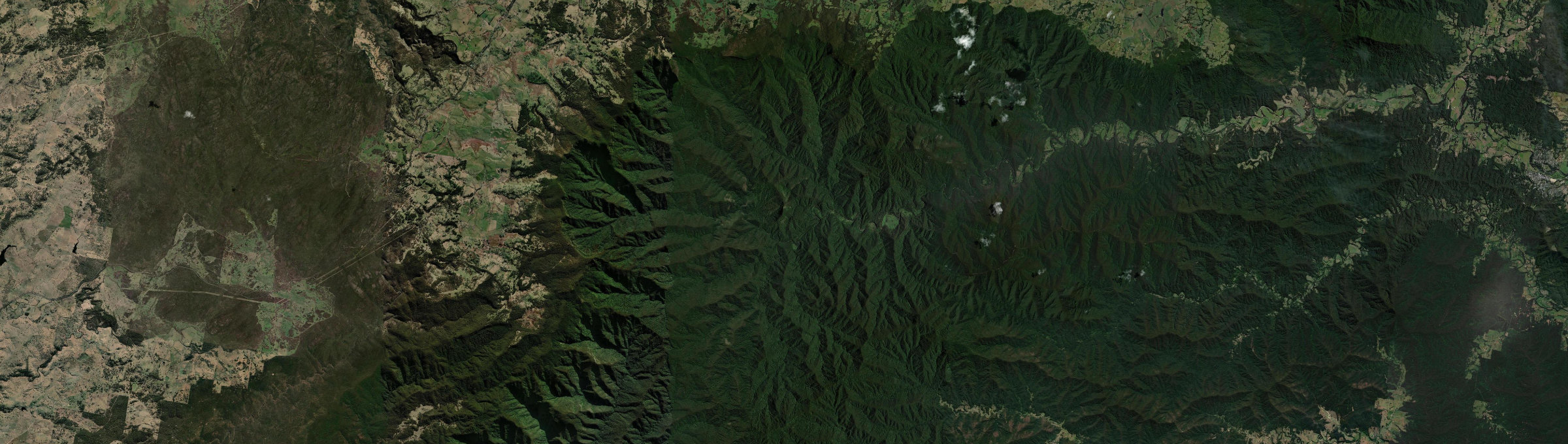 Aerial view of Brinerville, NSW