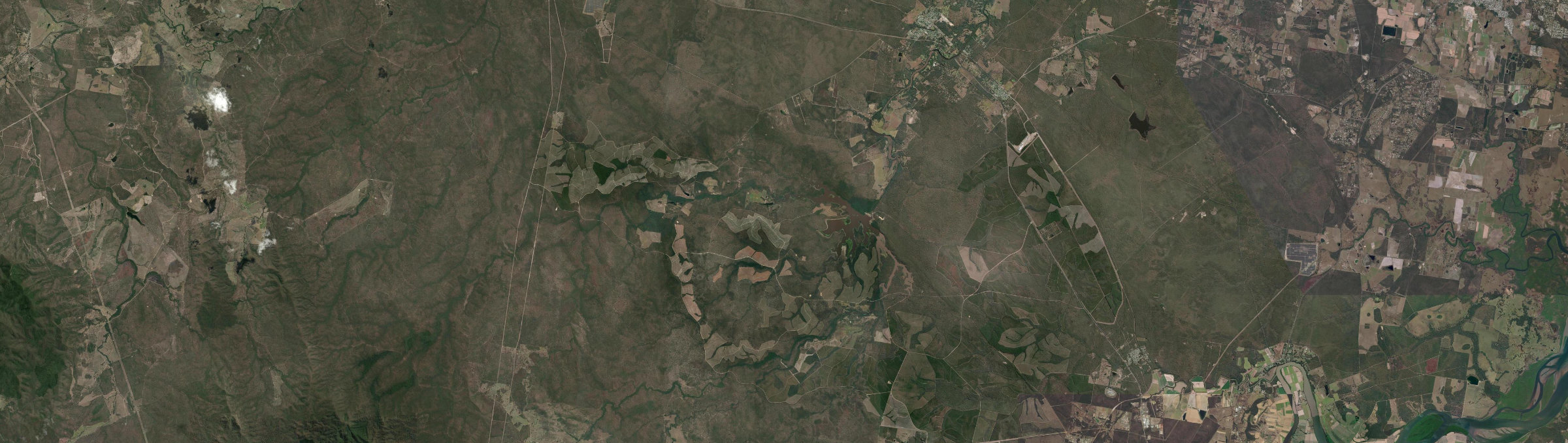 Aerial view of Duckinwilla, QLD