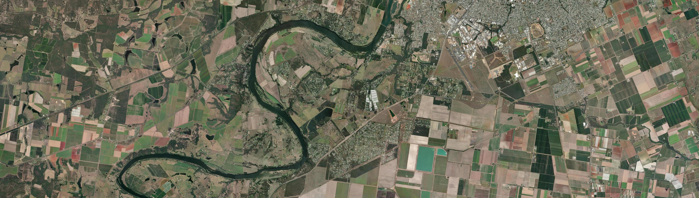 Aerial view of Branyan, QLD